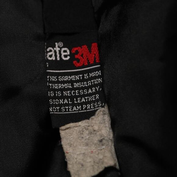 Vintage Pelle Cuir Black Embossed 100% Leather Trench Coat Shoulder Pads Size L - Picture 16 of 16